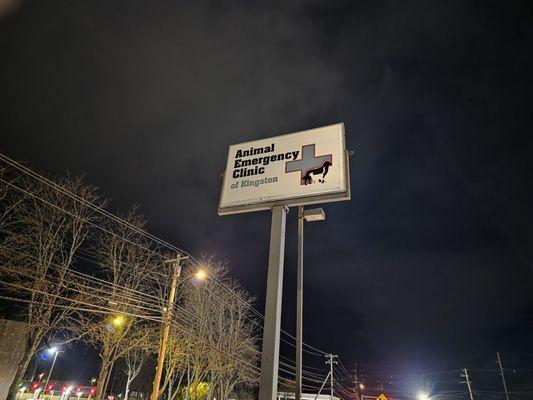 Can't miss the sign!