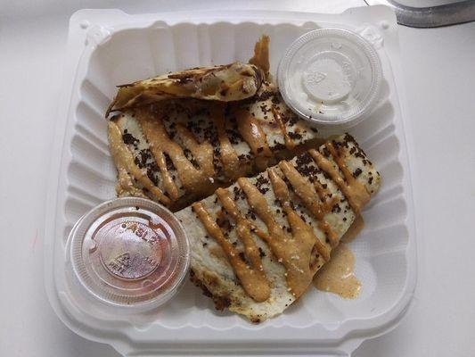 Chicken quesadilla's $15.00 delicious.