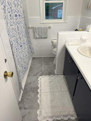 Bathroom flooring