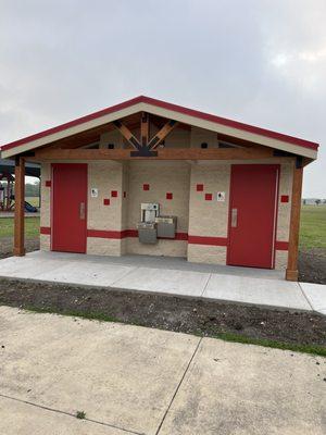 Nice new bathrooms Locked???