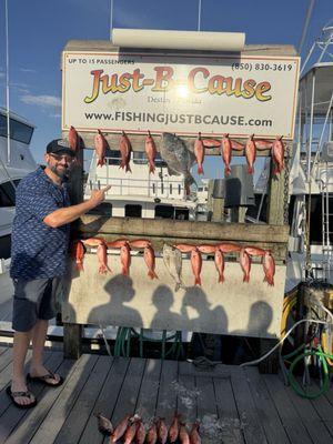 All the fish we caught on our 5 hr charter