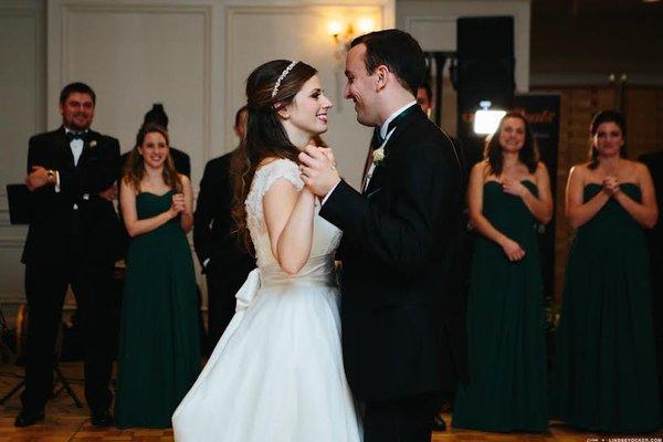 Our first dance after lessons from Shirley Adams