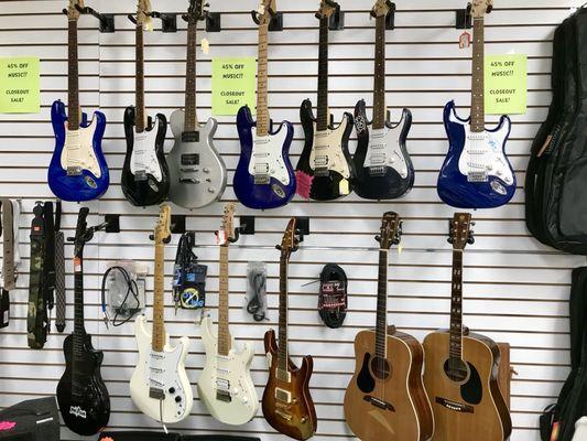 Tons of guitars & other instruments-2019