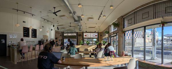 Pano photo of the indoor area.