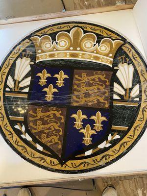 My medallion was designed around my old English Tudor house.