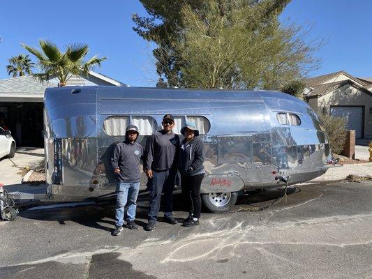 A picture of the work done