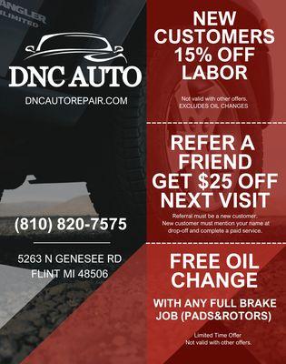 Save at DNC Auto!