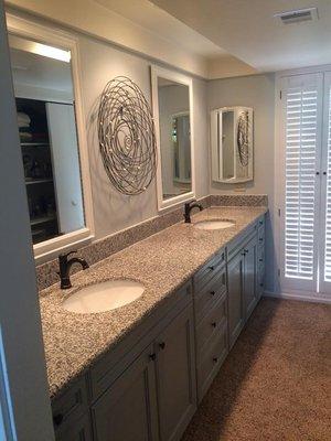 New double vanity in Temecula