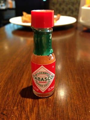 Adorable Tabasco mini bottle
