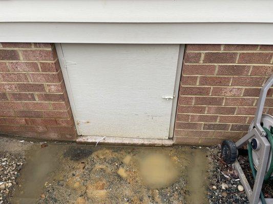 They didn't dig out where water was seeping in.