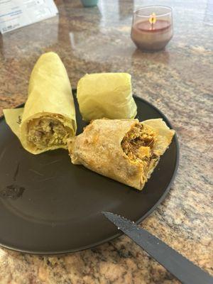 Chorizo breakfast burrito is amazing!!!