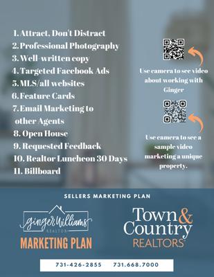 Use a real estate agent with a Proven Marketing Plan to get TOP dollar for your home.