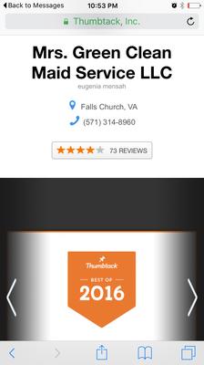 Mrs Green Clean Maid Service