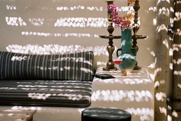 Outdoor patio of Bar