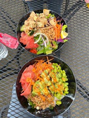 Tofu poke and build your own poke