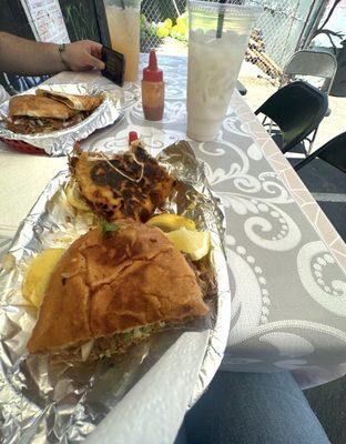 quesabirria and torta