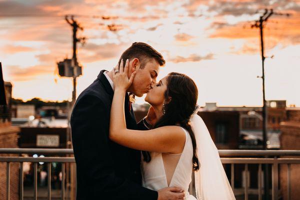 Wedding at The Veridian on the rooftop patio!