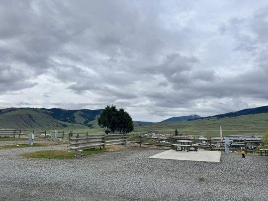 Several empty campsites that we asked to get, many times.