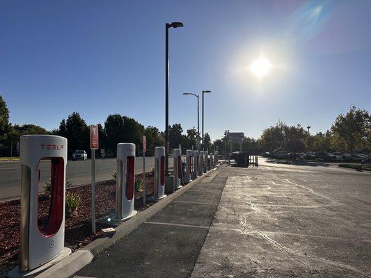 Empty Tesla Supercharging stations. (They do work.)