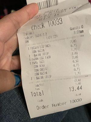 Our order wasn't even accurate and they charged me $4.95 for "extra bacon". I could buy a pack of bacon for that amount!!