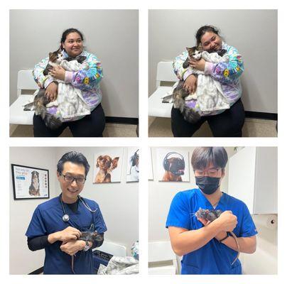 We had our very own Tom& Jerry (Barbossa & Slim Jim) come in for exams!