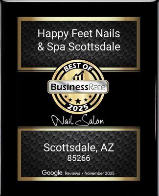 Voted BEST Nail SALON by google reviews in Scottsdale zip code 85266