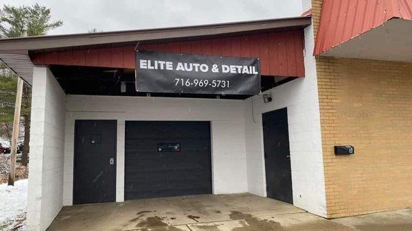 Last bay on left in carquest plaza.