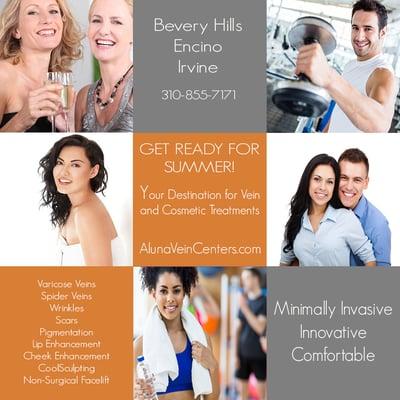 We offer cosmetic, laser and vein treatments.