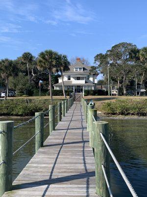 Dock and front view of the B&B