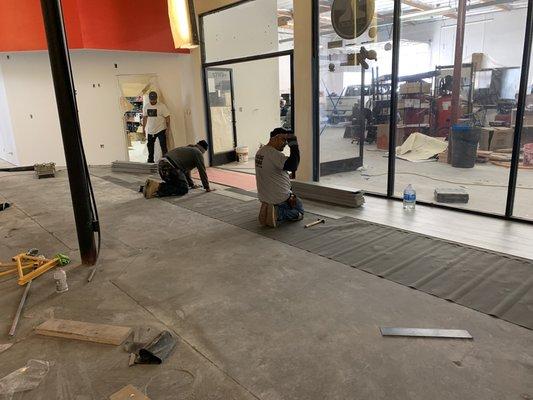 Flooring installation