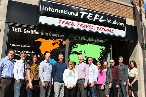International TEFL Academy staff at Chicago's world headquarters