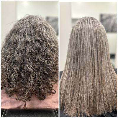 Hair Straightening by Georgia