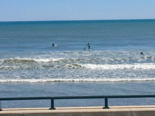 People enjoying the water