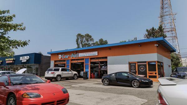 The corner of our shop!