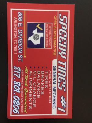 Speedy Tires and Wheels