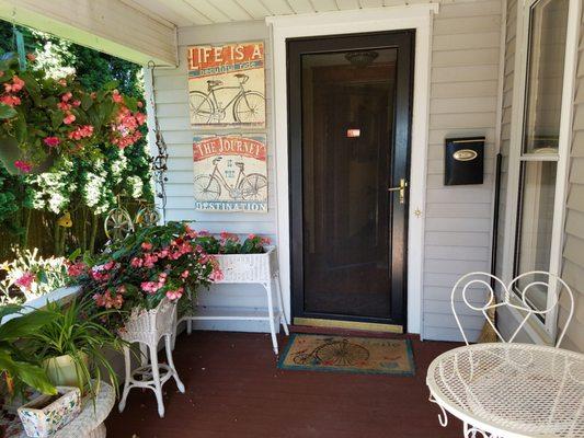 Welcoming front porch.