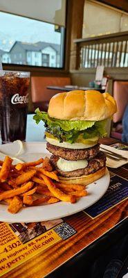 It's the double burger and it was really great.