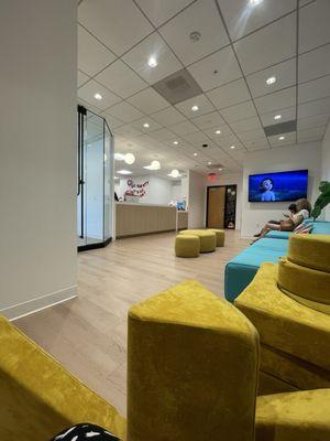 Ample , new seating in the waiting room. So plush and comfy too!