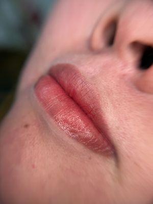 Popsicle lip blushing