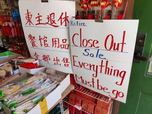 Sale! He wants to retire!