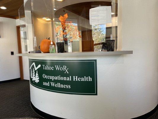 Greeting front counter