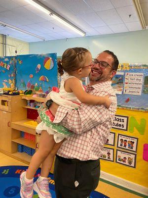 Parents invited to their child's birthday party.