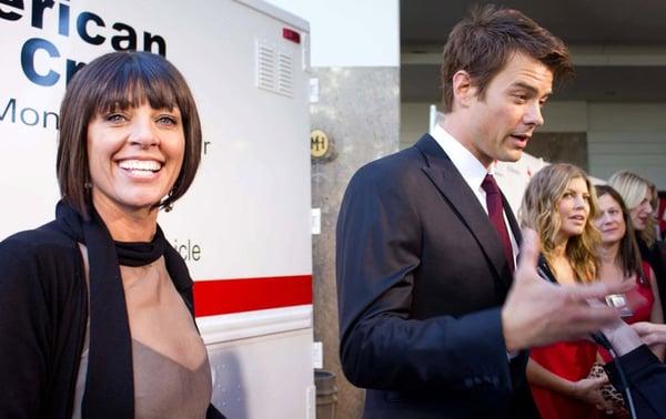 peakPRgroup CEo Christine Peake with Josh Duhamel at teh American Red Cross Red Tie Affair