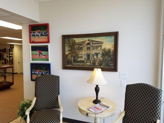 foyer featureing an antique painting