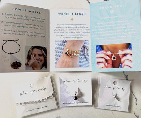 I bought a jewelry box & assembled the bracelet for presentation purposes but it came in perfect condition