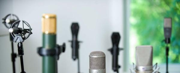 Microphones at Lane Gibson Recording and Mastering