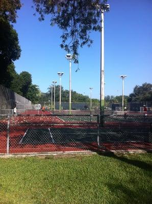 Eight full size courts and 2 kid sized...