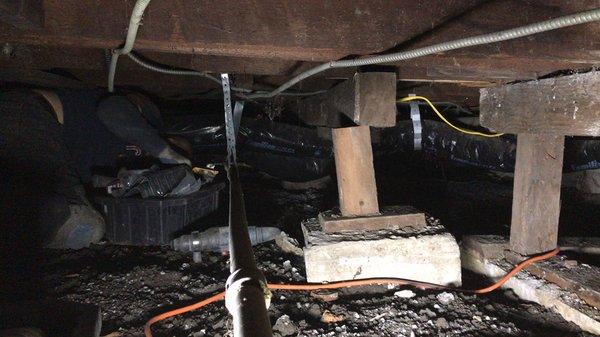 This beam was about to slip