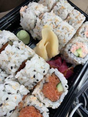 Spicy Tuna and California Roll