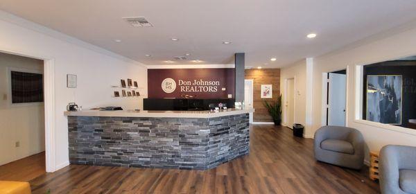 Home office lobby for BHHS Don Johnson REALTORS at 16845 Blanco Road, Suite 101, San Antonio, Texas 78232.